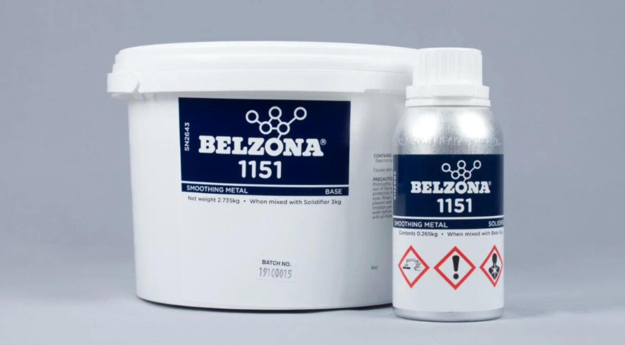 Belzona 1151 (Smoothing Metal) Un compuesto de reparación epoxi de 2 partes para la reconstrucción de picaduras de poca profundidad en metales dañados por la erosión y la corrosión.