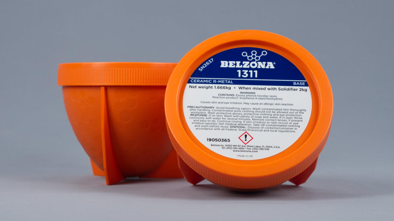 Belzona 1311 (Ceramic R-Metal) Un compuesto de reparación de base epoxi de 2 partes diseñado para la reparación y protección de metal contra los efectos de la erosión y la corrosión.