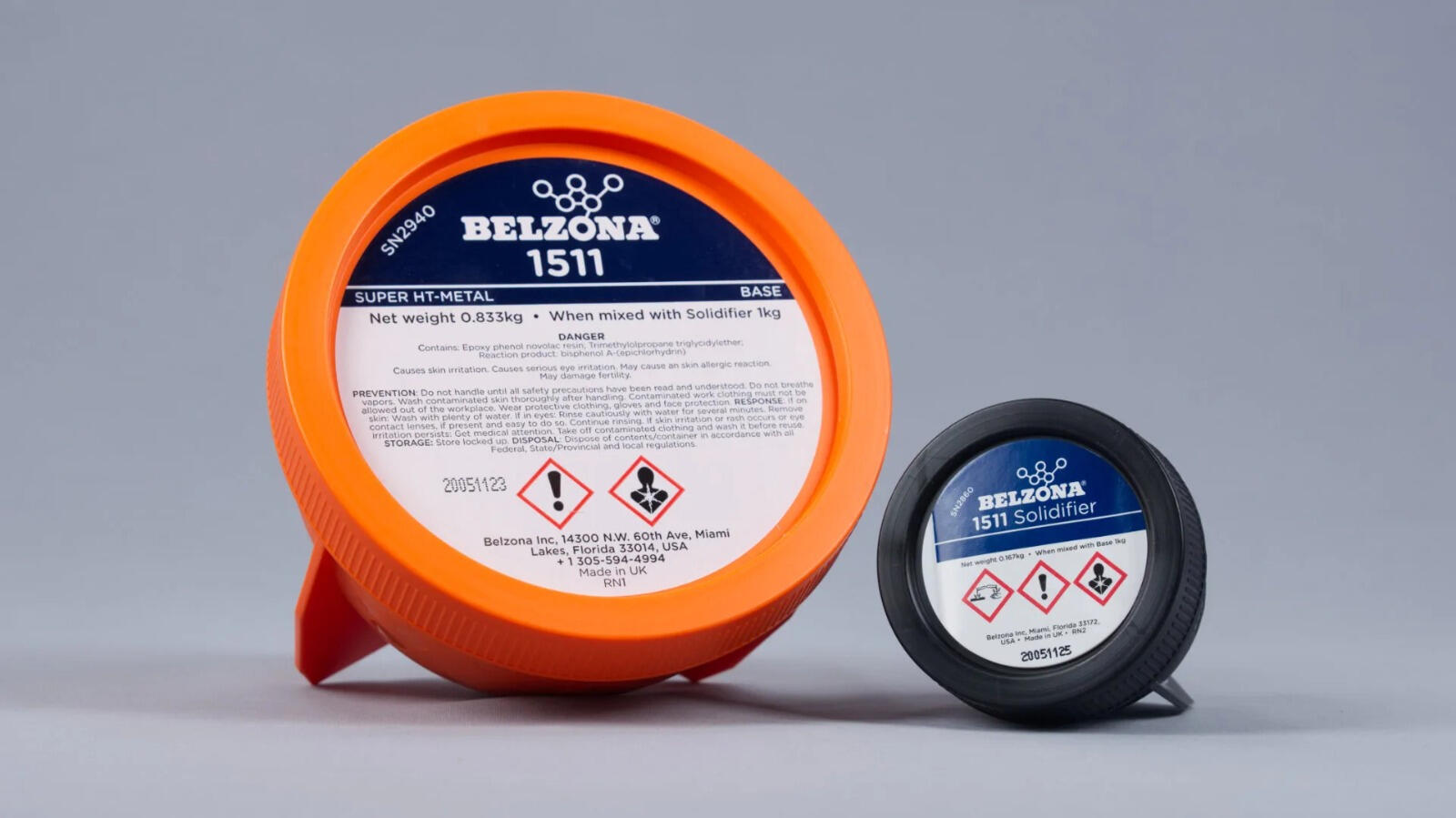 Belzona 1511 (Super HT-Metal) Un compuesto de reparación de 2 partes a base de resina epoxi libre de solventes reforzado con aleación de acero al silicio.