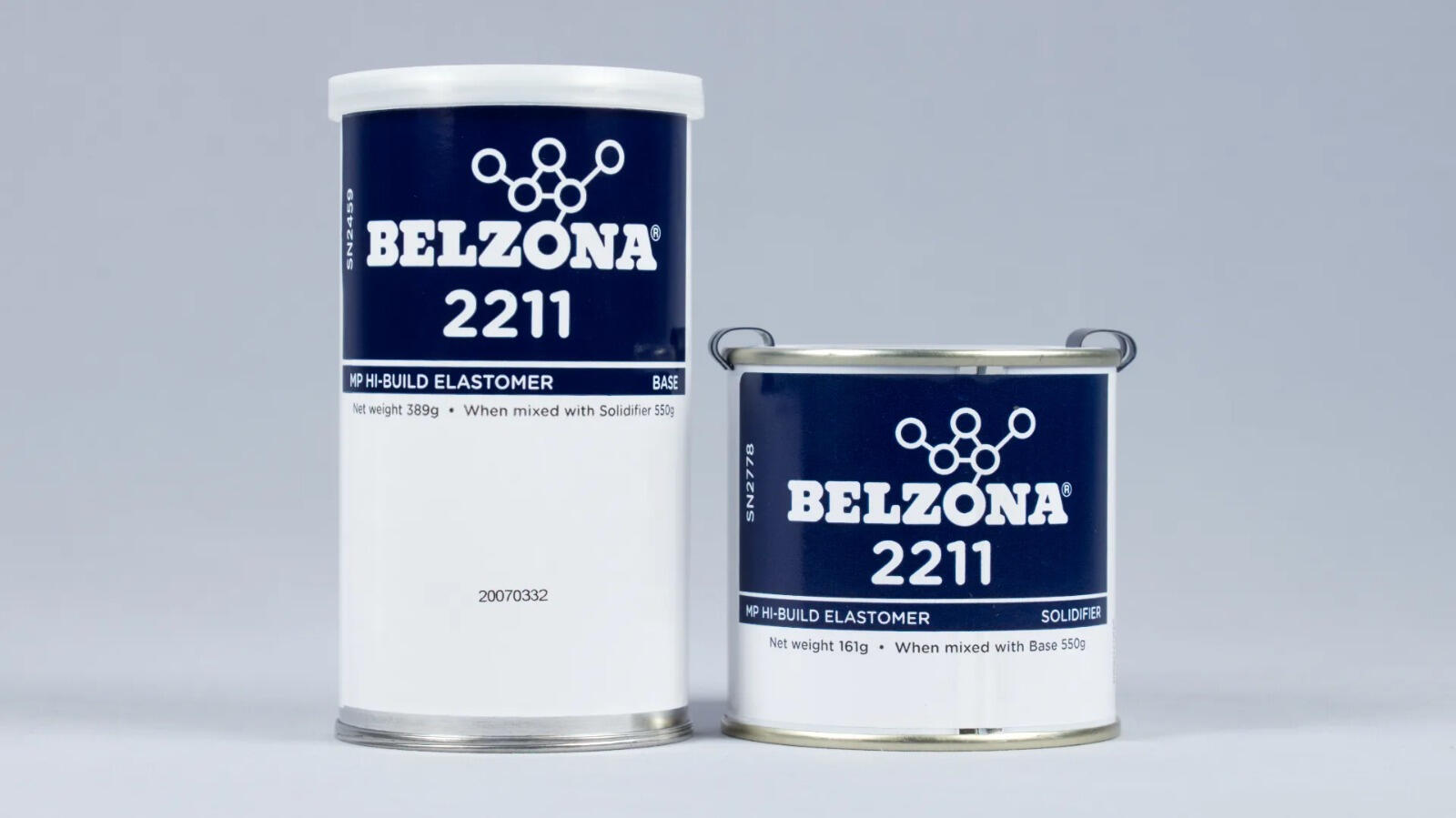 Belzona 2211 (MP Hi-Build Elastomer) Una resina de poliuretano duo componente diseñada para reparar, reconstruir y recubrir componentes de metal y caucho.
