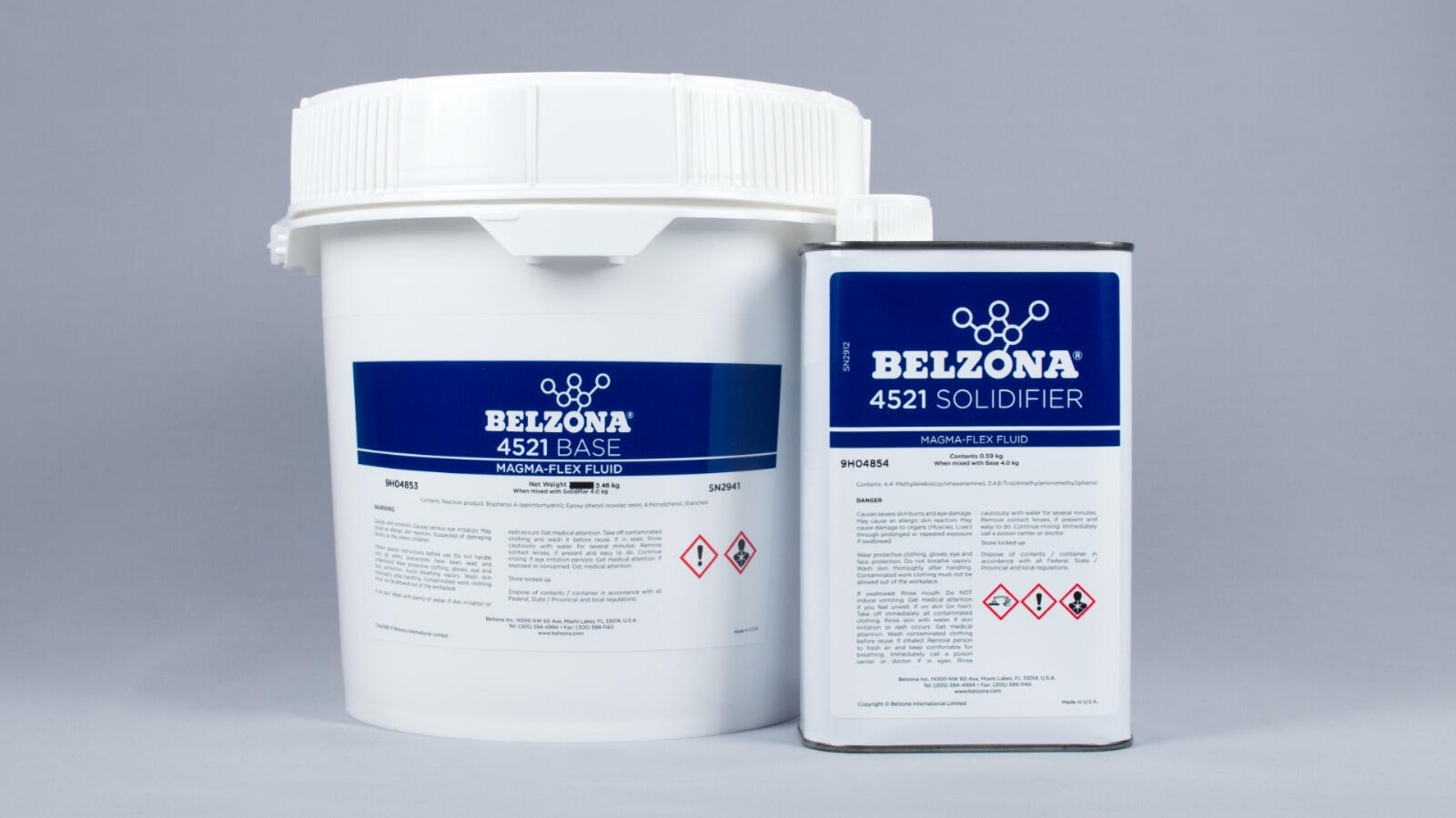 Belzona 4521 (Magma-Flex líquido) Un sellador flexible de fraguado rápido de 2 partes diseñado para proporcionar un sellado efectivo de las juntas de expansión y construcción en hormigón, piedra, ladrillo y otras superficies.
