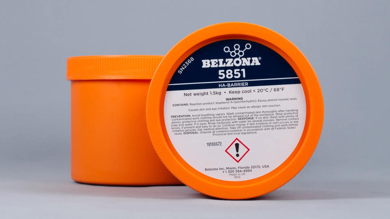 Belzona 5851 (Barrera HA) Un recubrimiento epoxi de un solo componente, libre de solventes, que fragua en contacto con superficies calientes y está diseñado para proteger las superficies de metal