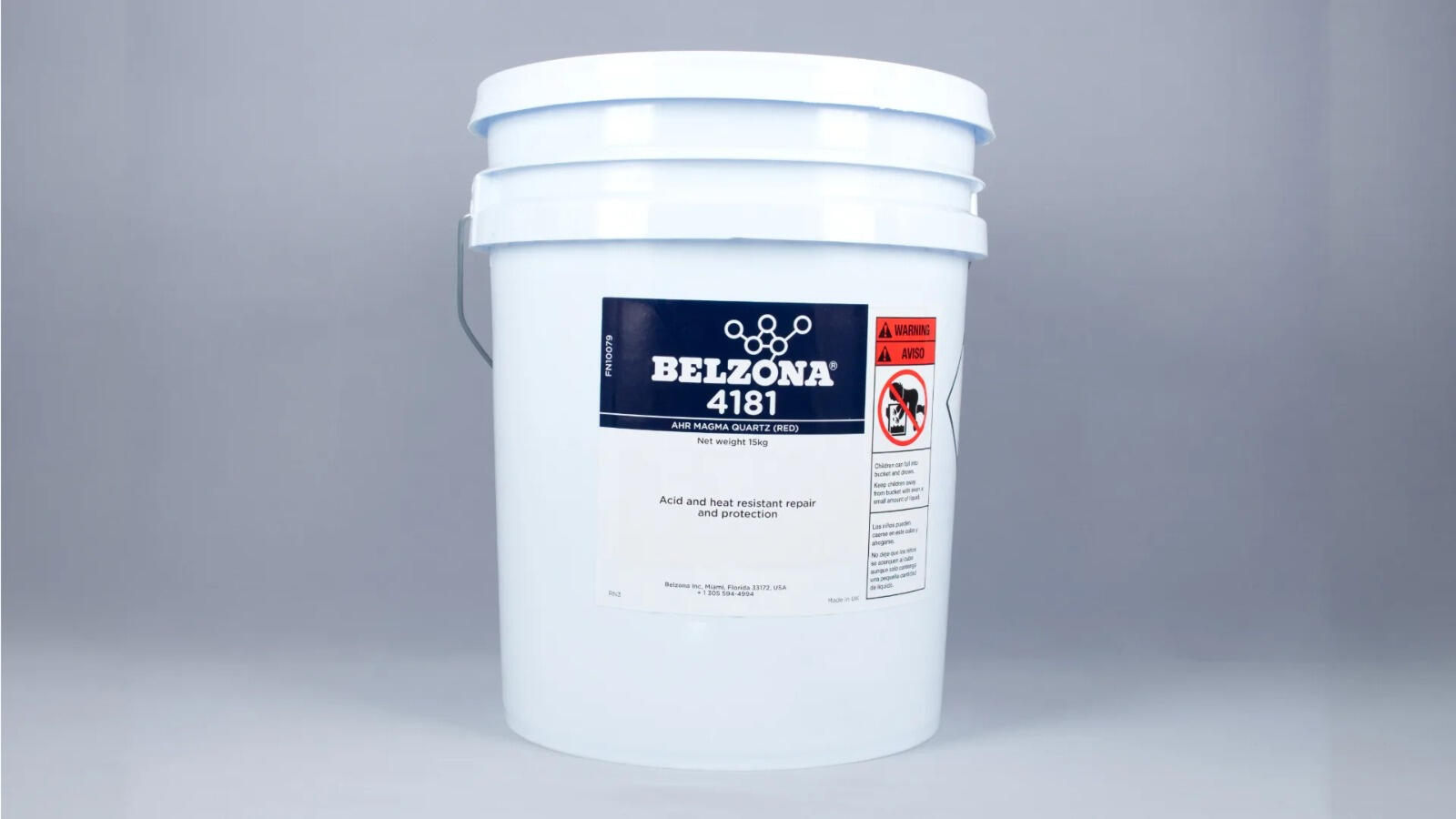 Belzona 4181 (AHR Magma-Cuarzo) Un compuesto de reparación epoxi de 3 partes diseñado para reparación, revestimiento y protección de hormigón y piedra sometidos al impacto, a la abrasión, al calor y a los ataques químicos.