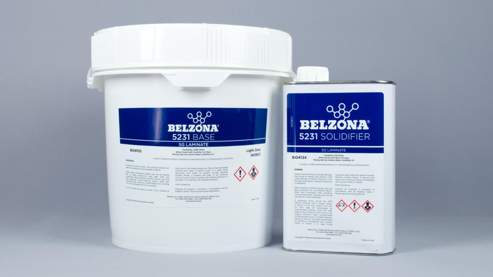 Belzona 5231 (SG Laminate) Un recubrimiento epoxi de dos componentes para la protección de pisos, que proporciona una excelente resistencia a los químicos, a la abrasión y al deslizamiento gracias a la incorporación de un agregado duradero.