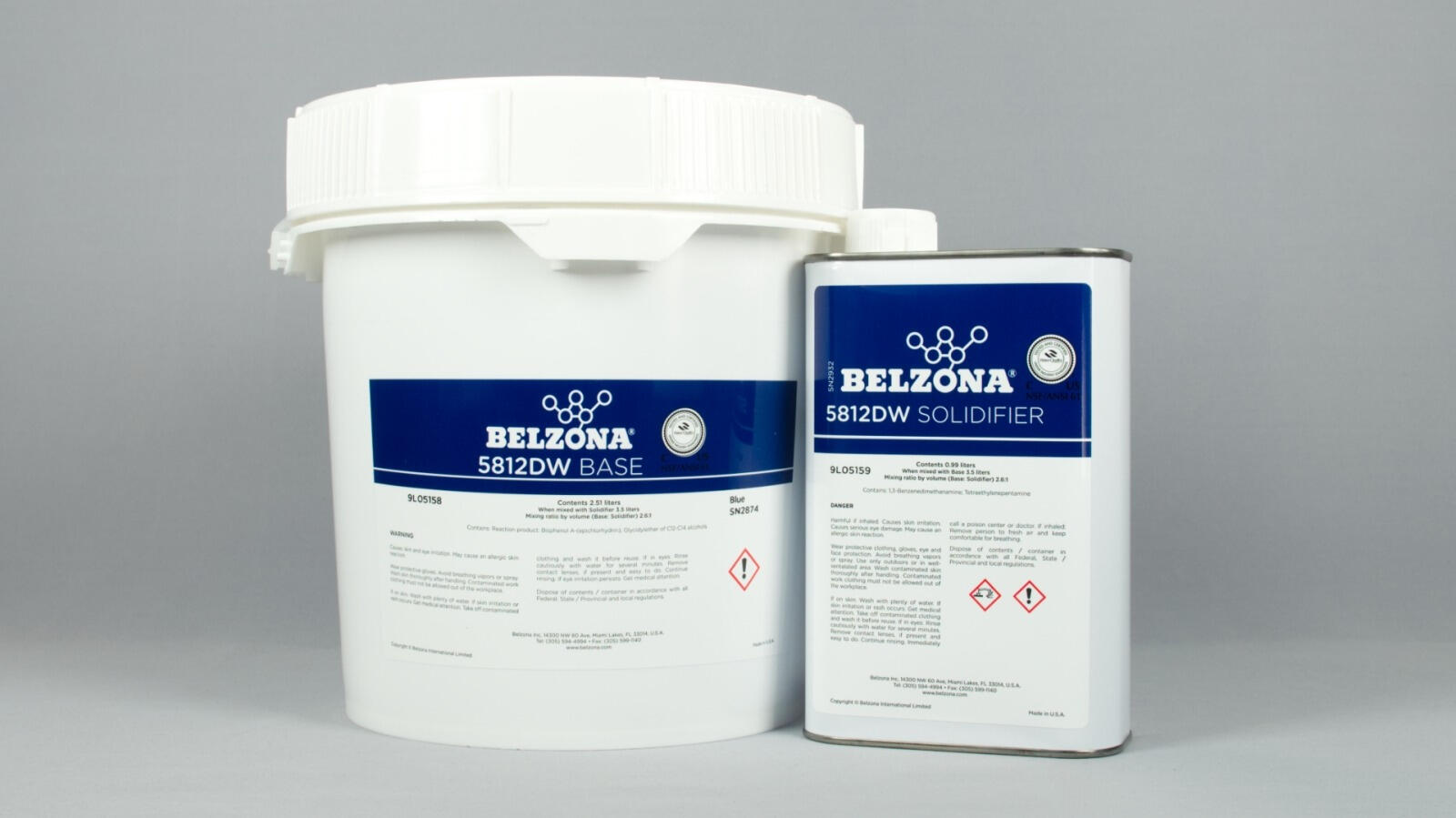 Belzona 5812 DW Un sistema de base epoxi de 2 partes que se aplica con brocha o pulverizador, ideal para la protección de superficies metálicas y no metálicas que operan sumergidas en agua